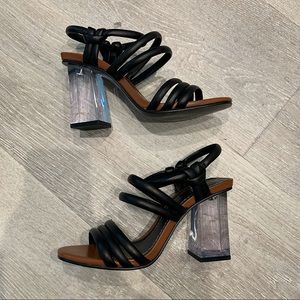 Zara transparent heel sandals